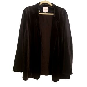 Gibson Latimer Velvet Jacket open front size L NWT